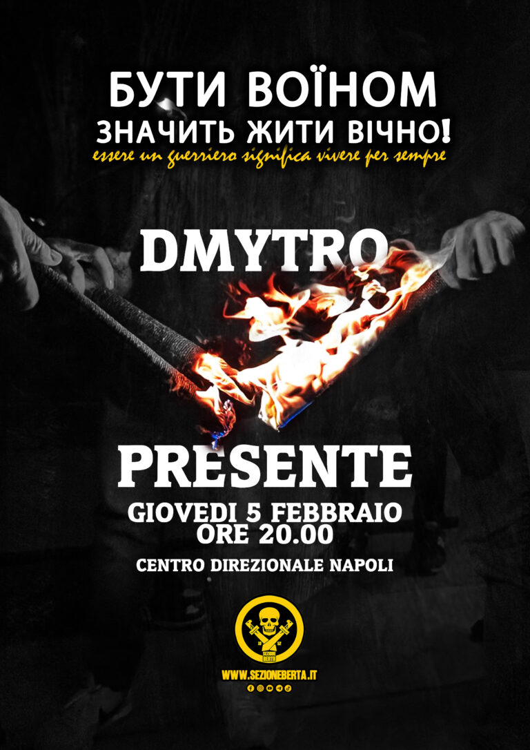 Domani in ricordo di Dmytro
