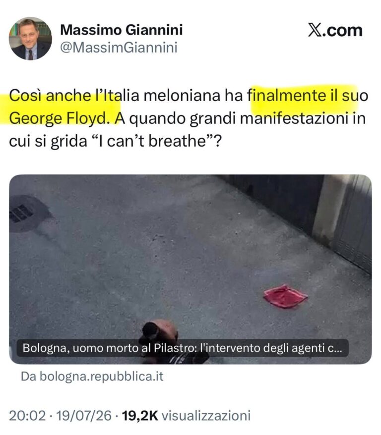 Finalmente anche in Italia abbiamo un bel morto razziale