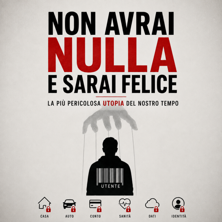 Non avrai nulla e sarai felice: la più pericolosa utopia del nostro tempo Non avrai nulla e sarai felice: la più pericolosa utopia del nostro tempo